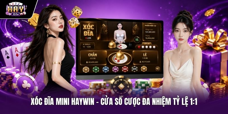 Xóc Đĩa Mini HAYWIN - Cửa Sổ Cược Đa Nhiệm Tỷ Lệ 1:1